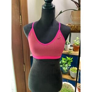 Nike Dri-FIT Racerback Sports Bra - Pink - Size M